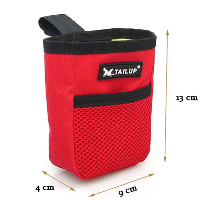 Dog Snack Training Pouch Pet Kibble Treat Bag Outdoor Portable Puppy Waist Bag Dogs Snack Carrier Food Storage Container Pocket
