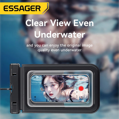 Essager IPX8 Dual-pocket Waterproof Phone Case for iPhone16 15 14 13 Floating Dry Bag for Snorkeling  Beach Swim Universal Cover