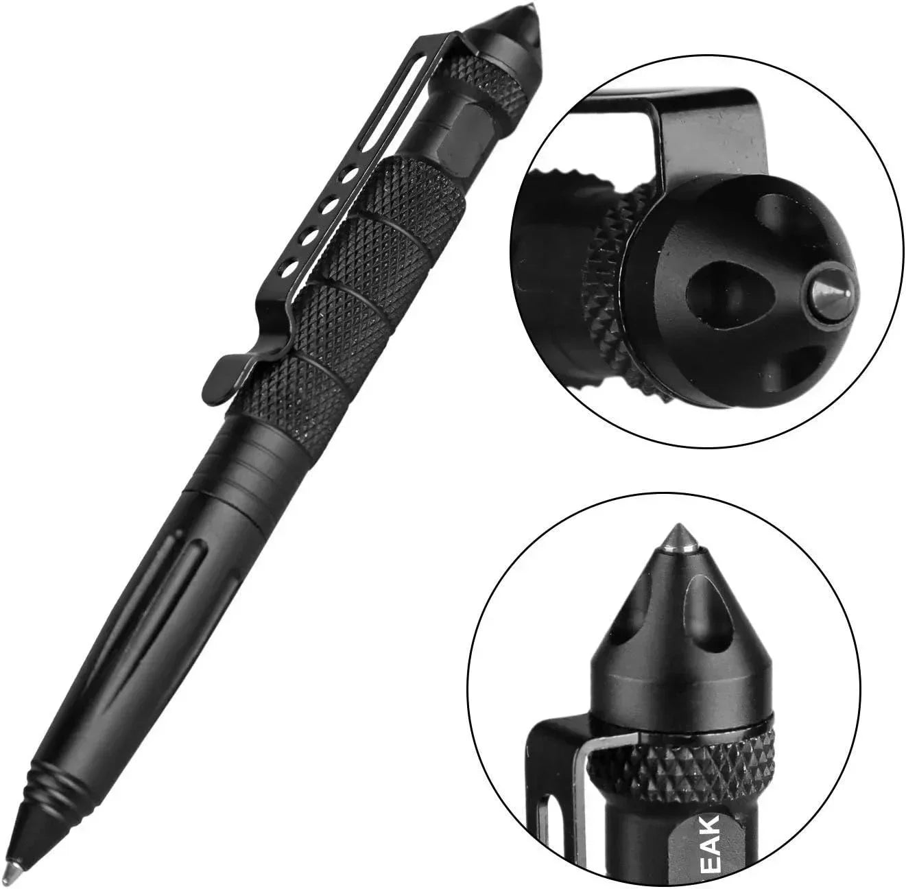 Tactical Pen Self Defense Tool with Glass Breaker Survival Supplies High Quality Metal Ballpoint Pen for Writing and Protection