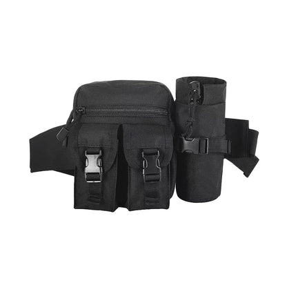 Multi-sport water bottle waist bag is detachable and suitable for outdoor sports such as mountaineering, camping, and hiking