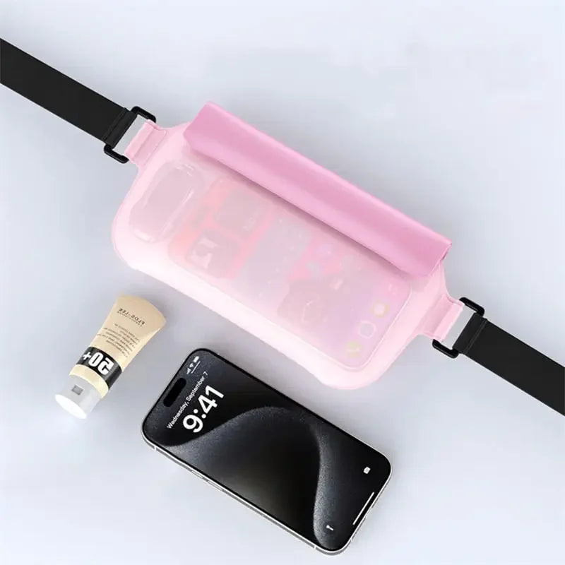 30M Underwater Waterproof Adjustable Waist Bag for Swimming Snorkeling Skiing & Snowboarding - Dry Shoulder Phone Pouch