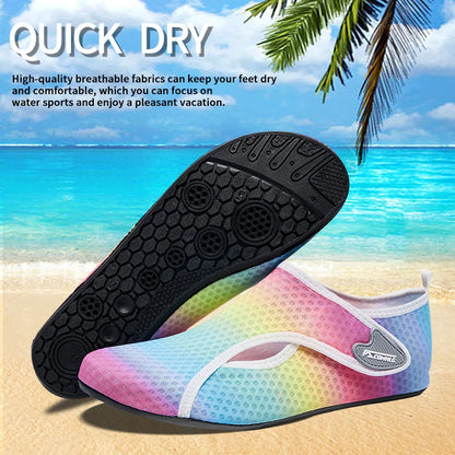 Quick Drying Water Shoes Non-Slip Breathable Summer Aqua Beach Sandal Flat Shoe Seaside Slipper For Men Women Creek Shoes 1Pair