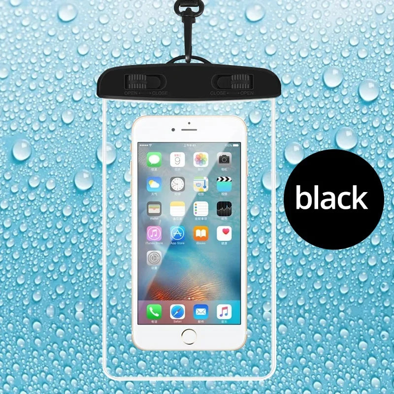 IP68 PVC waterproof phone case swimming water proof bag universal underwater phone protector pouch for iPhone 15 14 13 pro Redmi