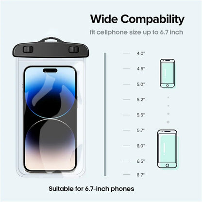 IP68 PVC waterproof phone case swimming water proof bag universal underwater phone protector pouch for iPhone 15 14 13 pro Redmi