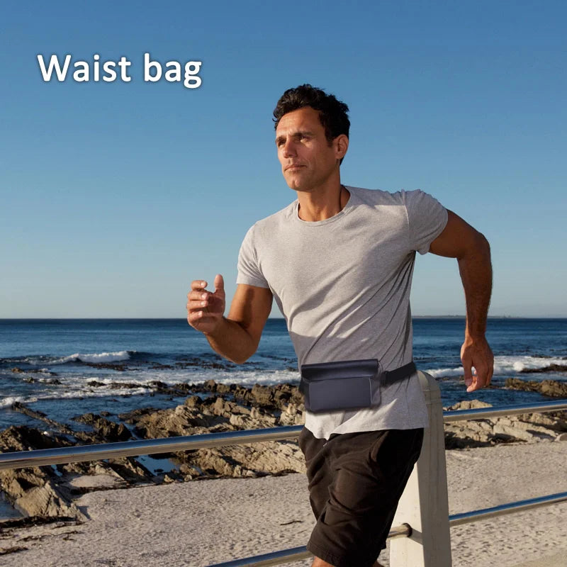 30M Underwater Waterproof Adjustable Waist Bag for Swimming Snorkeling Skiing & Snowboarding - Dry Shoulder Phone Pouch