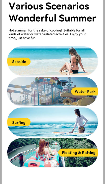 Essager IPX8 Dual-pocket Waterproof Phone Case for iPhone16 15 14 13 Floating Dry Bag for Snorkeling  Beach Swim Universal Cover