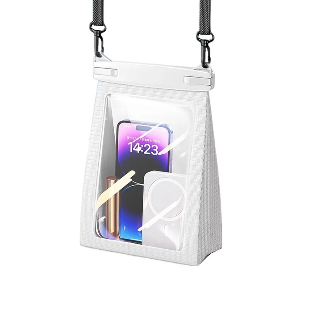 Touch Screen Waterproof Phone Bag Adjustable Lanyard Stereoscopic Underwater Swim Storage Pouch Large Capacity IPX8 Waterproof