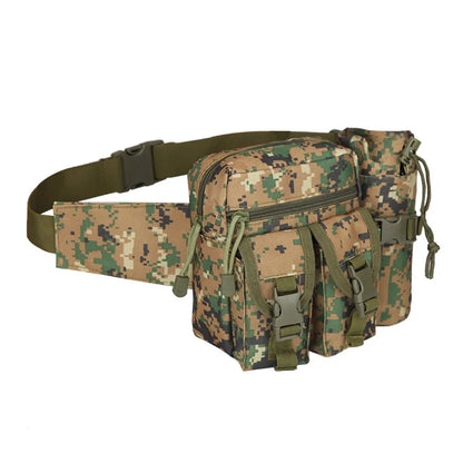 Multi-sport water bottle waist bag is detachable and suitable for outdoor sports such as mountaineering, camping, and hiking
