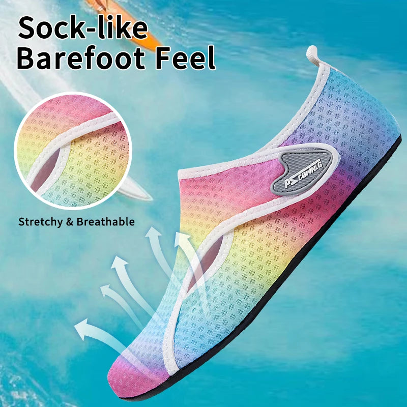 Quick Drying Water Shoes Non-Slip Breathable Summer Aqua Beach Sandal Flat Shoe Seaside Slipper For Men Women Creek Shoes 1Pair
