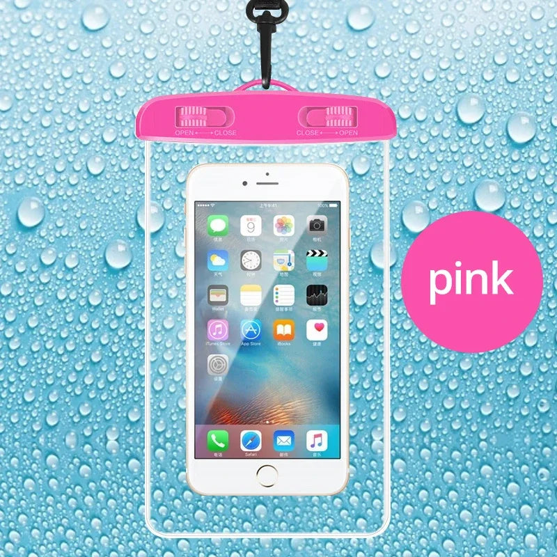 IP68 PVC waterproof phone case swimming water proof bag universal underwater phone protector pouch for iPhone 15 14 13 pro Redmi