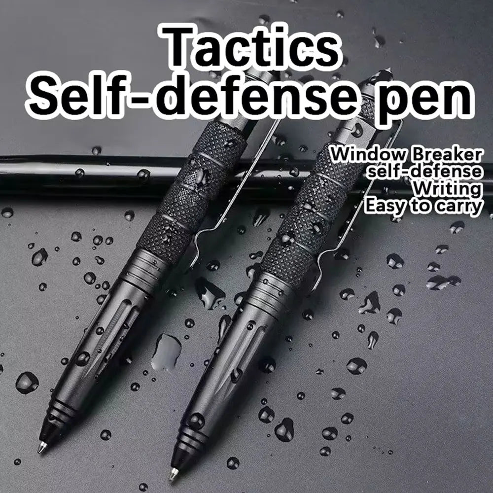 Tactical Pen Self Defense Tool with Glass Breaker Survival Supplies High Quality Metal Ballpoint Pen for Writing and Protection