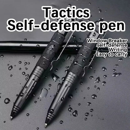 Tactical Pen Self Defense Tool with Glass Breaker Survival Supplies High Quality Metal Ballpoint Pen for Writing and Protection