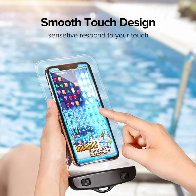 IP68 PVC waterproof phone case swimming water proof bag universal underwater phone protector pouch for iPhone 15 14 13 pro Redmi