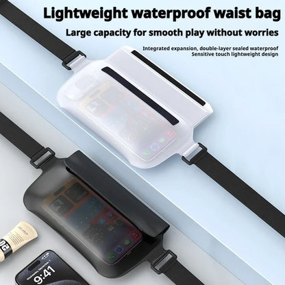 30M Underwater Waterproof Adjustable Waist Bag for Swimming Snorkeling Skiing & Snowboarding - Dry Shoulder Phone Pouch