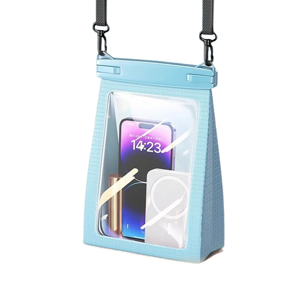 Touch Screen Waterproof Phone Bag Adjustable Lanyard Stereoscopic Underwater Swim Storage Pouch Large Capacity IPX8 Waterproof