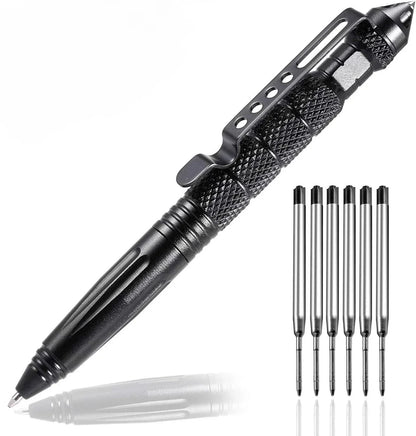Tactical Pen Self Defense Tool with Glass Breaker Survival Supplies High Quality Metal Ballpoint Pen for Writing and Protection