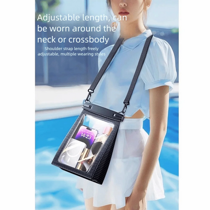 Touch Screen Waterproof Phone Bag Adjustable Lanyard Stereoscopic Underwater Swim Storage Pouch Large Capacity IPX8 Waterproof