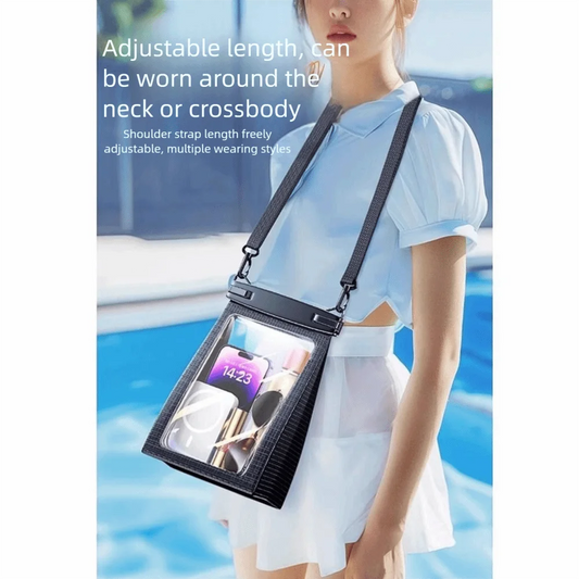 Touch Screen Waterproof Phone Bag Adjustable Lanyard Stereoscopic Underwater Swim Storage Pouch Large Capacity IPX8 Waterproof