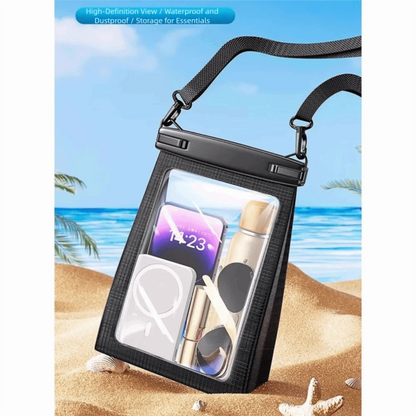Touch Screen Waterproof Phone Bag Adjustable Lanyard Stereoscopic Underwater Swim Storage Pouch Large Capacity IPX8 Waterproof