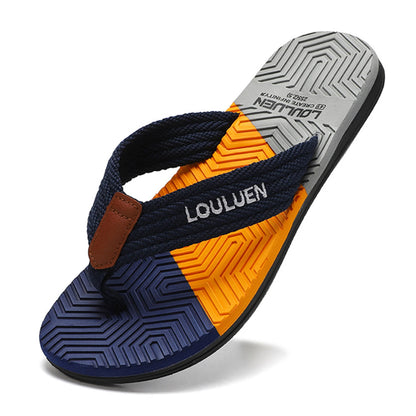 Men Slippers Outside Beach Flat Flip-flop Summer Casual Slippers Indoor Home Male Comfortable Anti-slip Shoes Thong Sandals